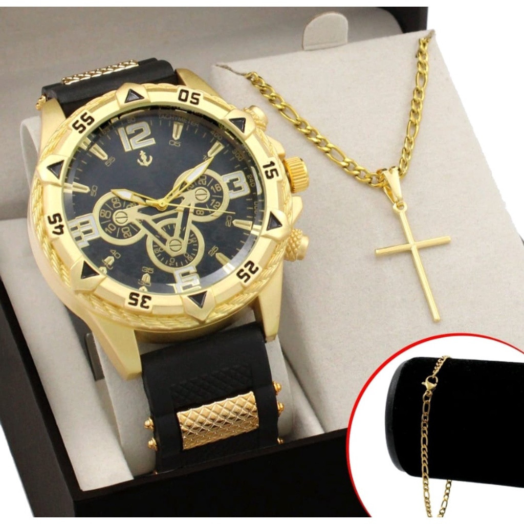 Conjunto Relogio Masculino Original
