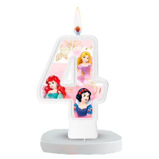 Vela Número 4 festa Princesas Disney decoração Aniversário mais completo em Oferta na Shopee