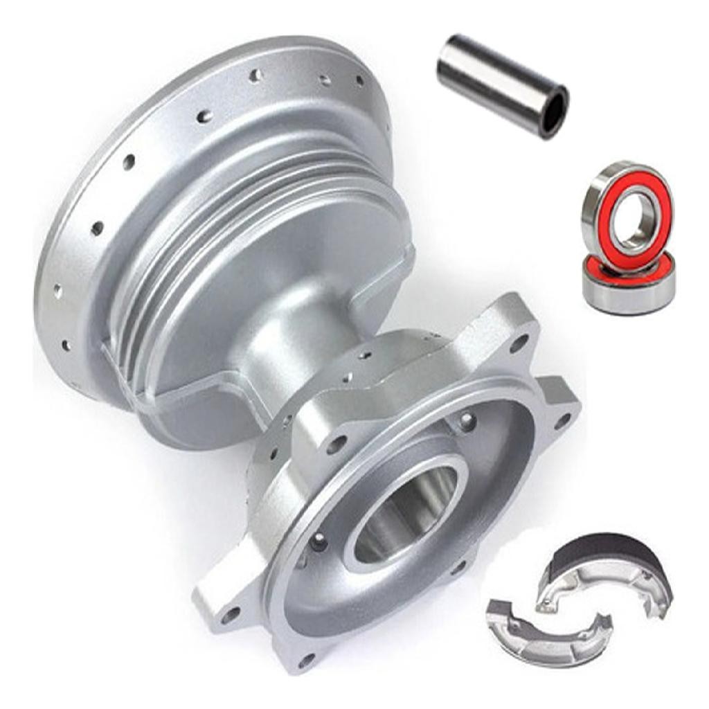 Cubo Roda Traseira Bros 125 150 160 Freio Tambor Original+Lonas Patim de Freio Espaçador Rolamentos