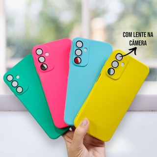 Capa Para Samsung Galaxy A15 Silicone Aveludada Com Proteção na Câmera