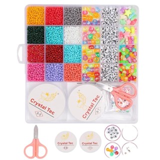 Micangas Coloridas Infantil 2200 Pecas Montar Pulseiras em Oferta na Shopee