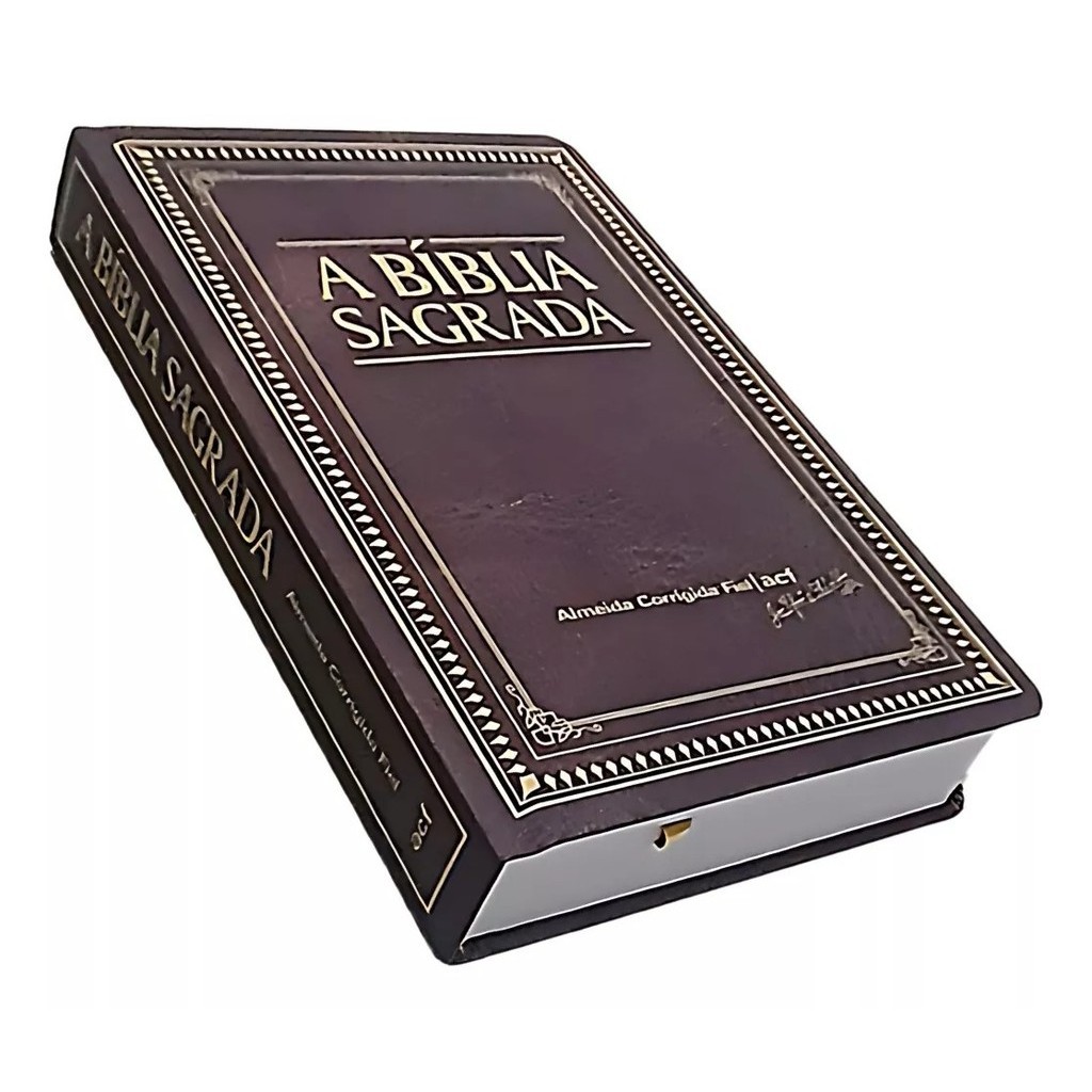 Bíblia Sagrada ACF | Letra Gigante | Capa Dura | Marrom - Books & Magazines