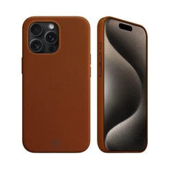 Capa Case Capinha para iPhone 15 Pro Max - Couro Dual Marrom - Gshield