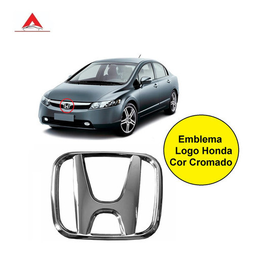 EMBLEMA GRADE LOGO HONDA NEW CIVIC 07 11 NEW FIT 09 14 em Oferta na Shopee