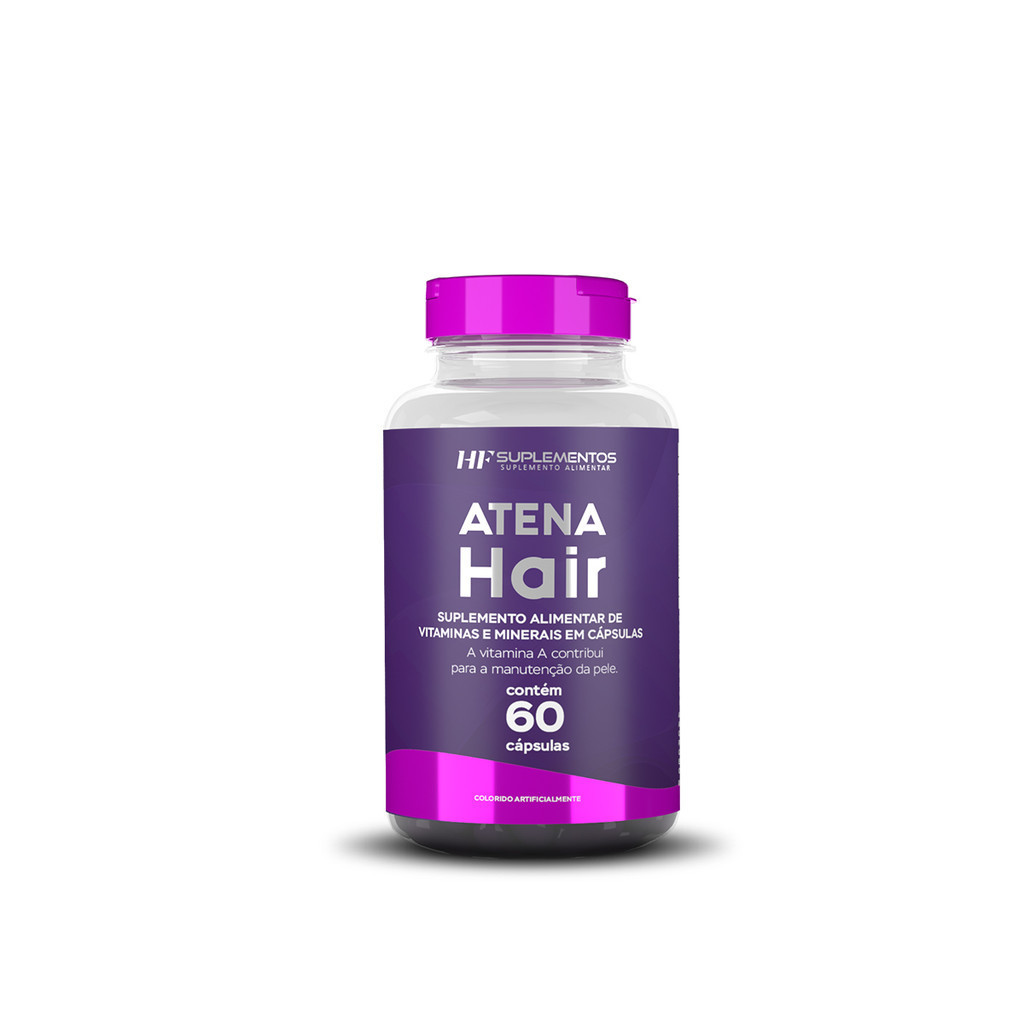 HAIR SKIN NAILS Multivitamínico 60 Cáps – Saúde,Energia e Força Natural – Vitaminas e Minerais Premium HF Suplementos