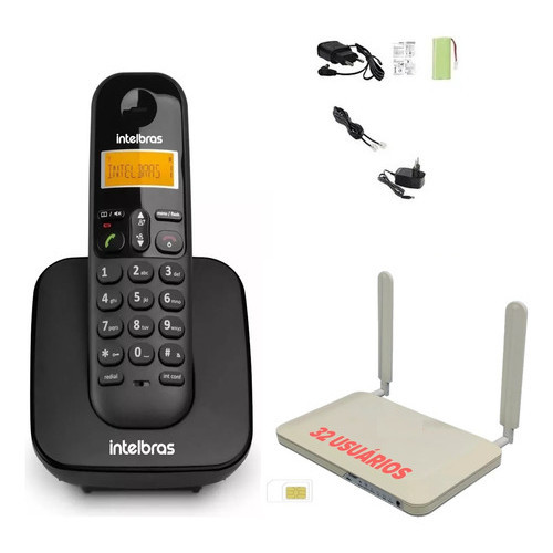 Telefone Sem Fio Intelbras 4g De Chip Com Wifi Desbloqueado