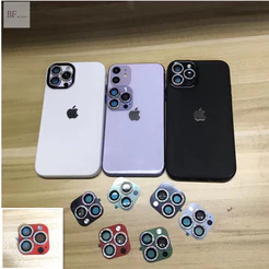 (Estrutura De Lente Diamantada Recém-Atualizada) Para Iphone 11 12 XR Trocada 13pro 3 Câmeras