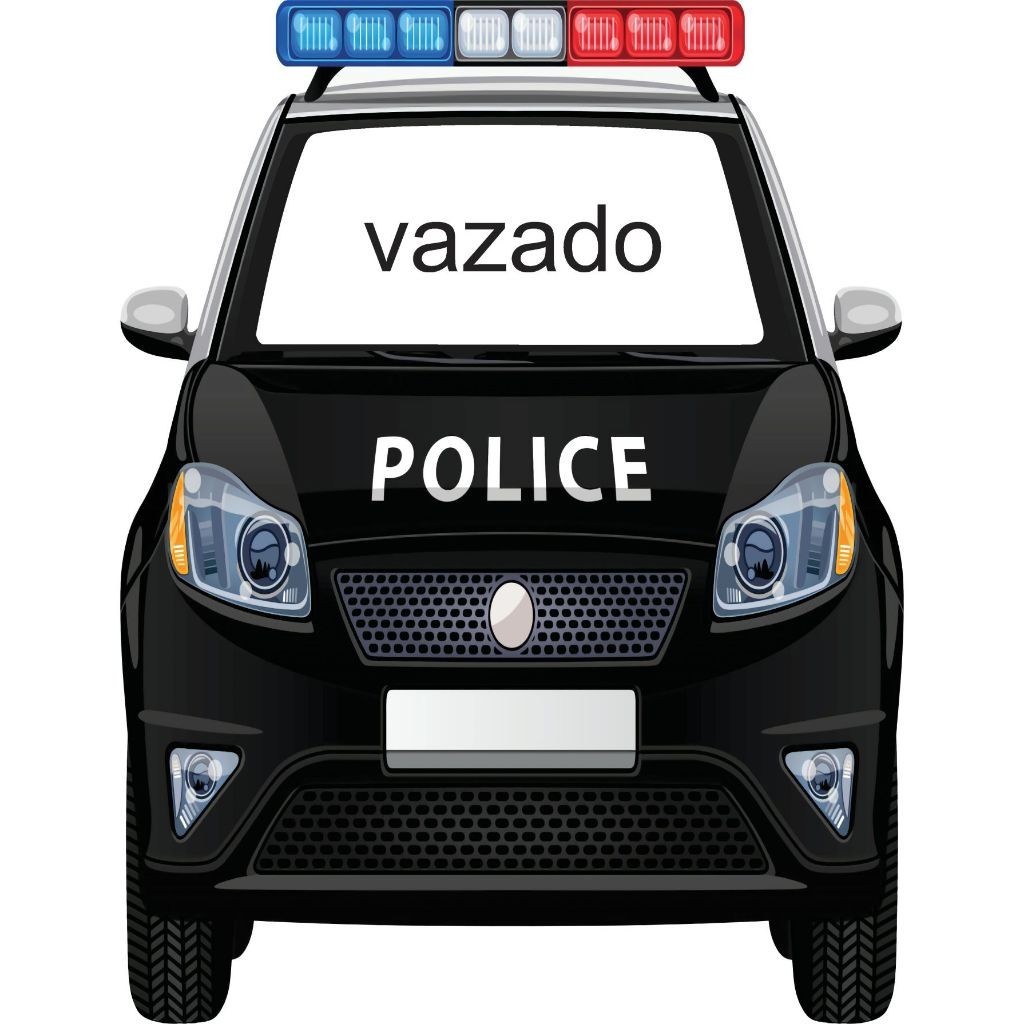 Display MDF de chão - Policia Vazado