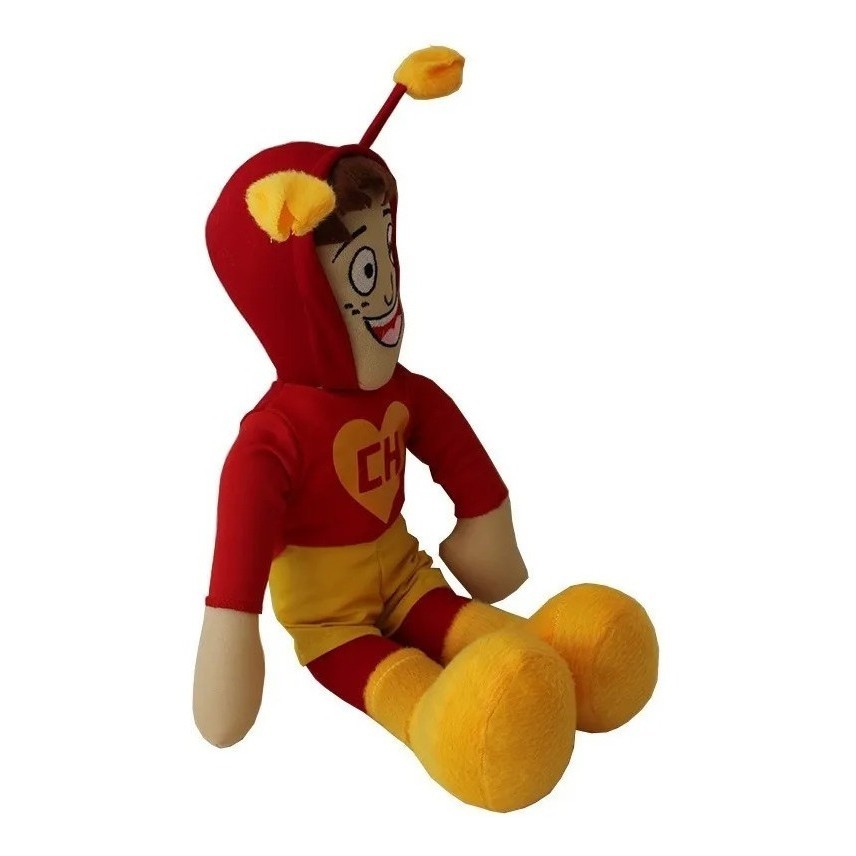 Pelucia Chapolin Colorado Boneco Turma Do Chaves Fofo 42 Cm