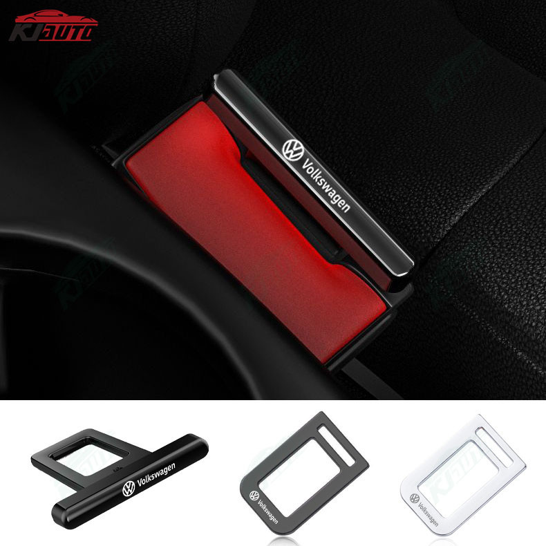【 Exclusive Silent Technology 】 Volkswagen Acessório Para Carros Deve Ter ! Clip Metálico Cinto De Segurança Do Carro Oculto Lavida Sagitar Bora Magotan Tiguan Passat Tange Saveior Gol Nivus