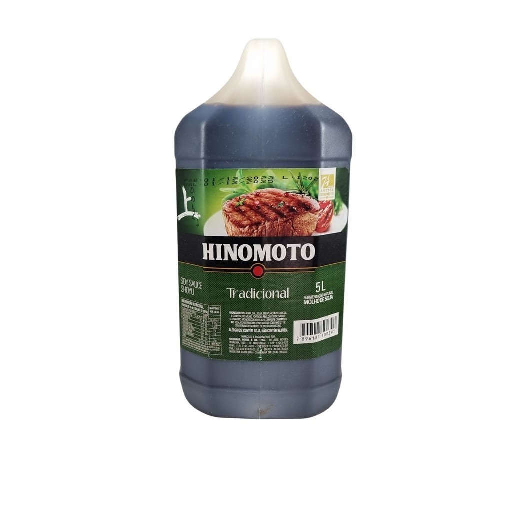 Molho de Soja Shoyu Hinomoto Tradicional 5L
