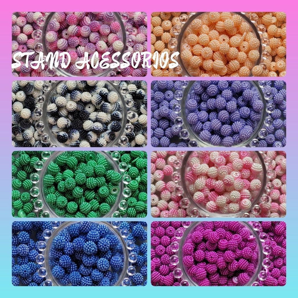Pérola Craquelada 10mm Com 100/400 Unidades Diversas Cores Para Artesanatos No Geral em Oferta na Shopee