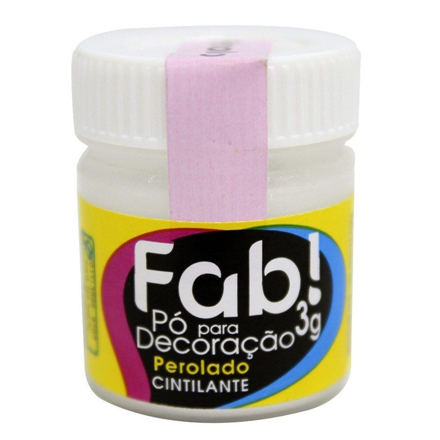 Pó para decoração perolado cintilante 3g Fab - Food & Beverages