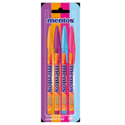 Caneta Esferográfica Mentos Compactor - 4 Canetas