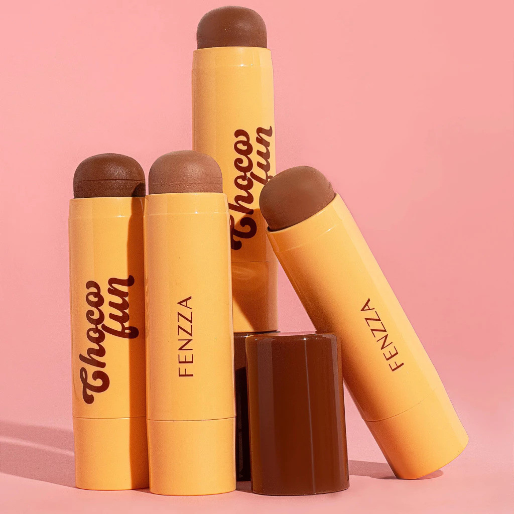 Contorno Stick Choco Fun FENZZA – Textura Cremosa e Fácil de Esfumar em Oferta na Shopee