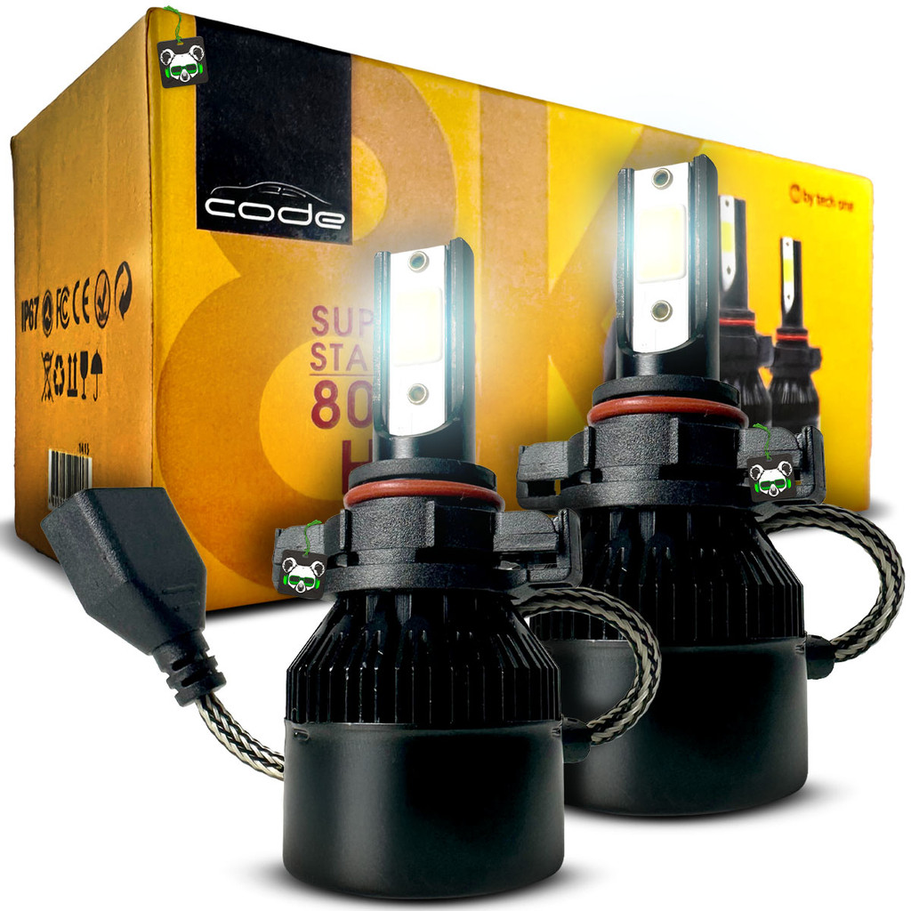 Kit Par Lâmpada Automotiva Super Led Standard 12V 8000K H16 Code em Oferta na Shopee
