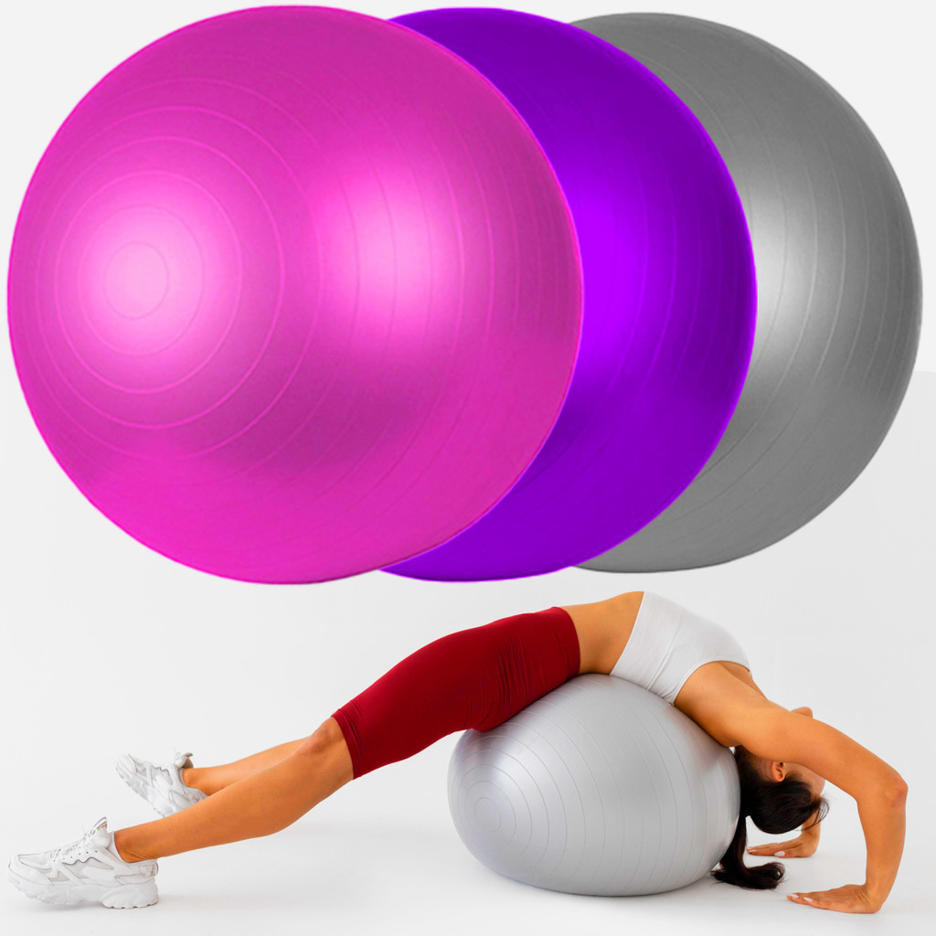 Bola De Pilates Suíça Fisioterapia 85cm Ginastica Yoga Treino Exercício