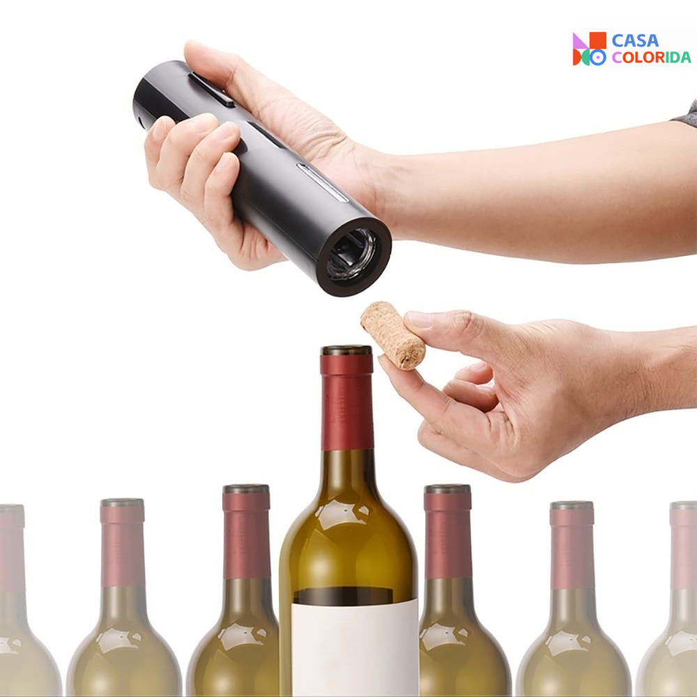 Abridor De Vinho Elétrico Automático Saca Rolha A Pilha Utilidade Doméstica Presente
