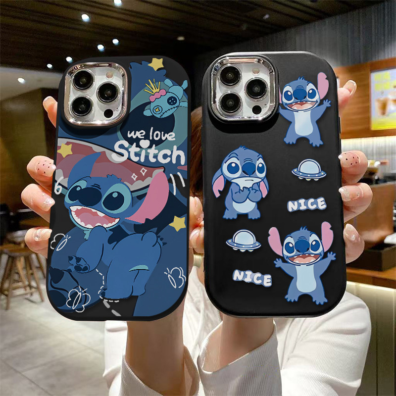 Capinha Capa silicone Anti-impacto Fosco Naughty Stitch para Moto E22 40 NRO G84 G22 G24 G60 G52 G53 G54 G42 E7 case