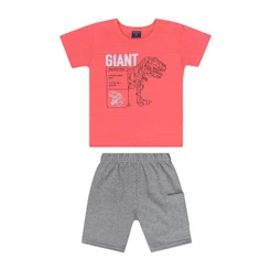 Conjunto Infantil para Menino com Camiseta e Bermuda Guloseima