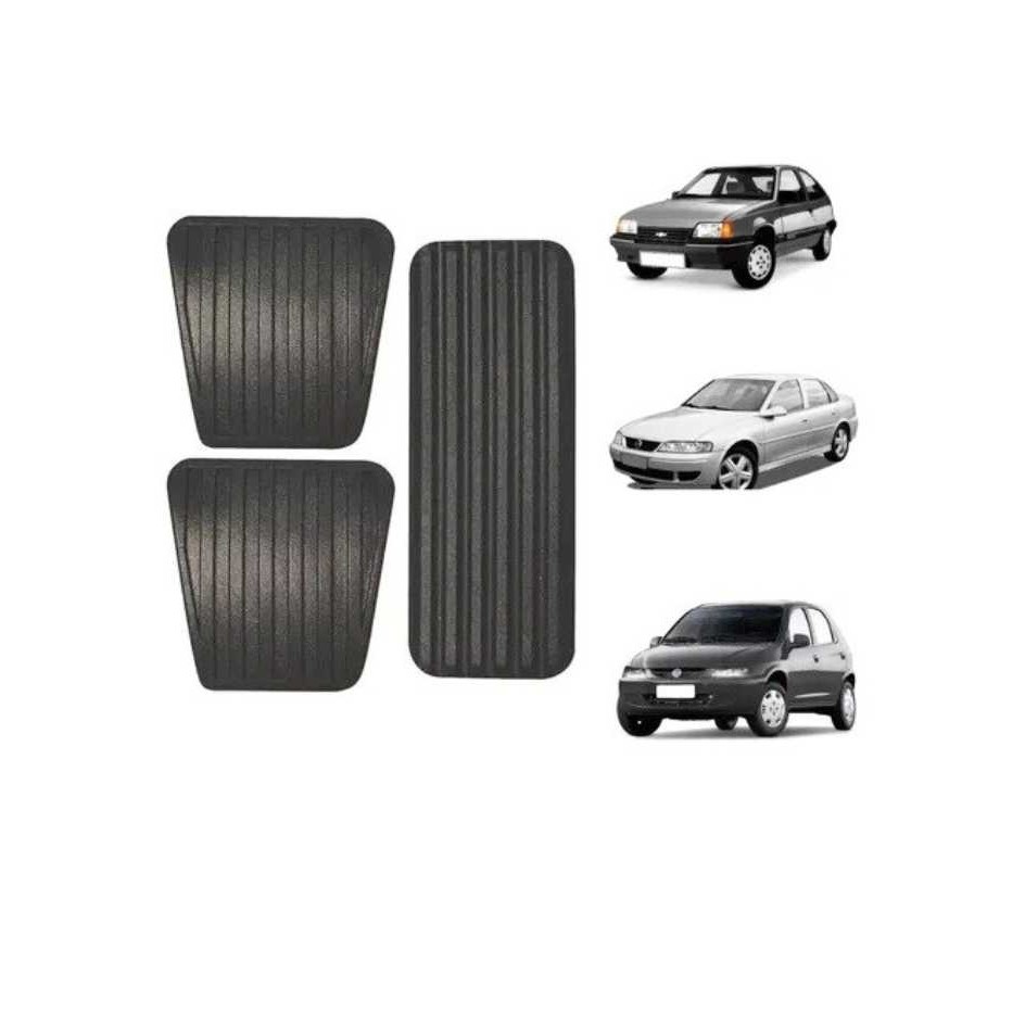 Jogo kit Capa Do Pedal  Borracha Gm Corsa Celta Kadett Monza Chevette Astra Chevette Prisma corsa Ipanema