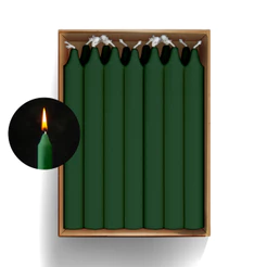 Kit 50 Velas Palito 16x1,5 Verdes Queima 4h30 100% Parafina