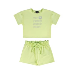 Conjunto Infantil para Menina em Molecotton Guloseima