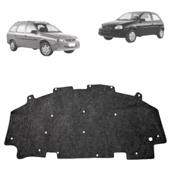 Manta Forro De Capô Revestida Térmica Acústica Corsa Wind Pick-up Wagon 1995 a 2001 com Presilhas
