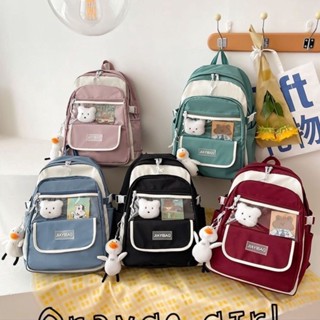 Mochilas de lazer e viagem para adolescentes e meninas Com enfeite de urso Alex