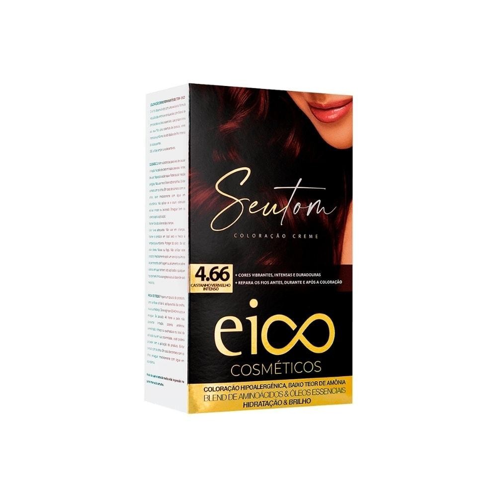 Tintura Eico Seu Tom 4.66 Castanho Vermelho Intenso - Beauty