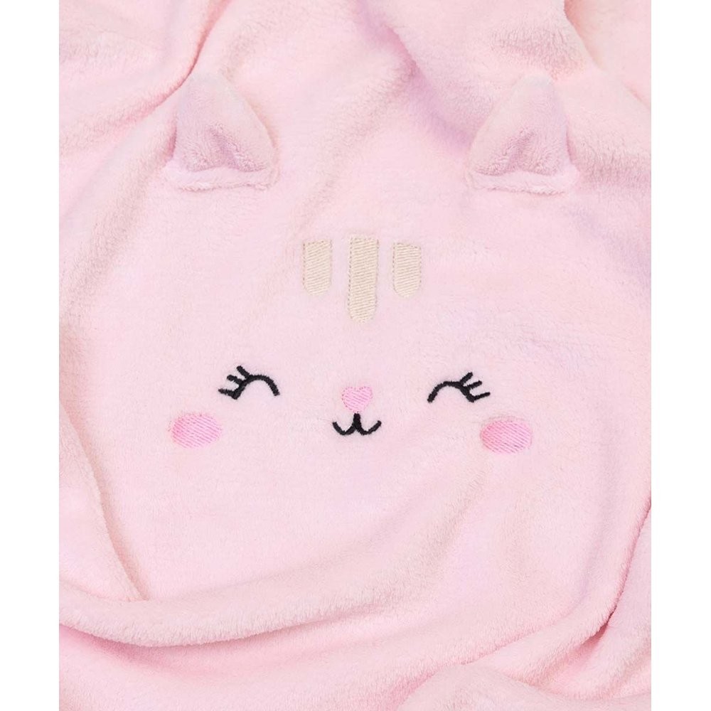 Cobertor Menina Gatinha Orelhinha com Capuz - Mami Rosa