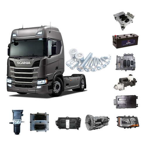 Kit Trava Antifurto Scania Servo Modulos Cambio Farol Arla