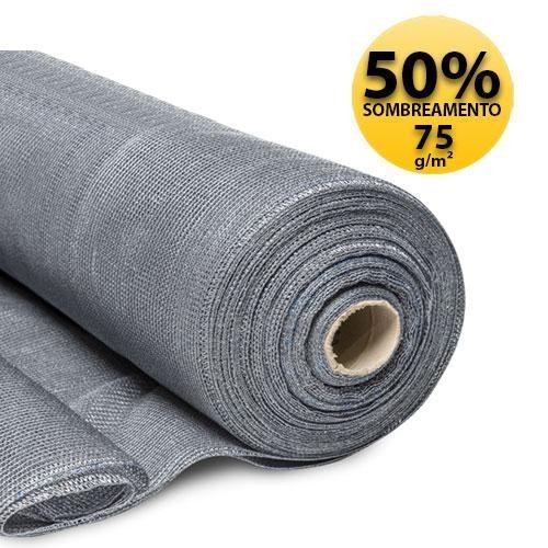 Tela Sombrite Prata 50% Sombreamento 4x15 Metros Freshnet