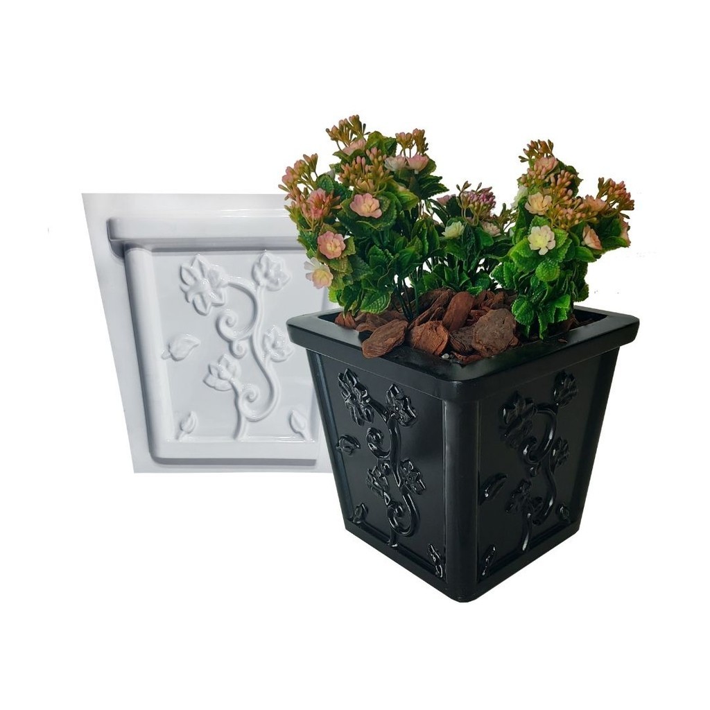Forma Para Fabricação de Vasos em Cimento Florais Jardim