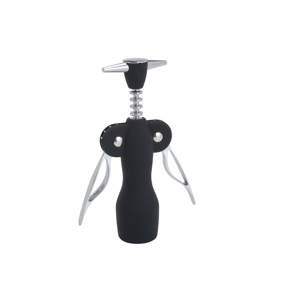 Saca Rolhas Wolff Julia Preto de Zamac e Plástico 19cm - Home & Living