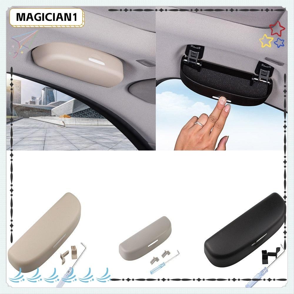 Caixa De Óculos De Viseira De Carro MAGICIAN , Armazenamento Sol ABS Universal , Suporte 3 Cores
