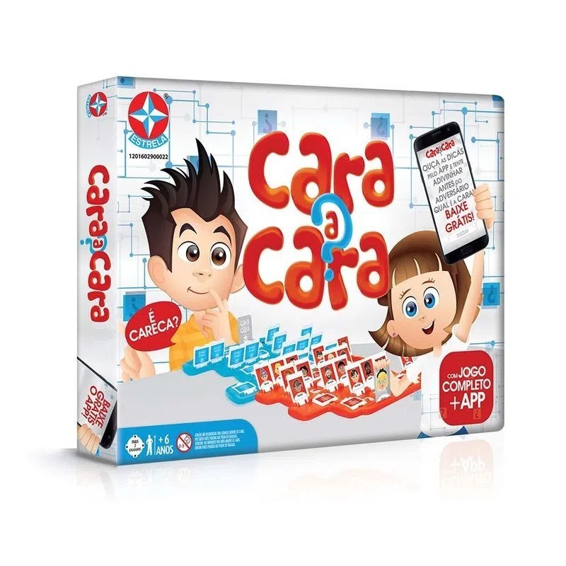 JOGO DE MESA CARA A CARA COM APLICATIVO APP ORIGINAL  ESTRELA