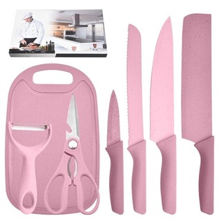 Jogo kit 7 peças facas Tabua Descascador Tesoura Profissional Cozinha Gourmet Faca de Chu…