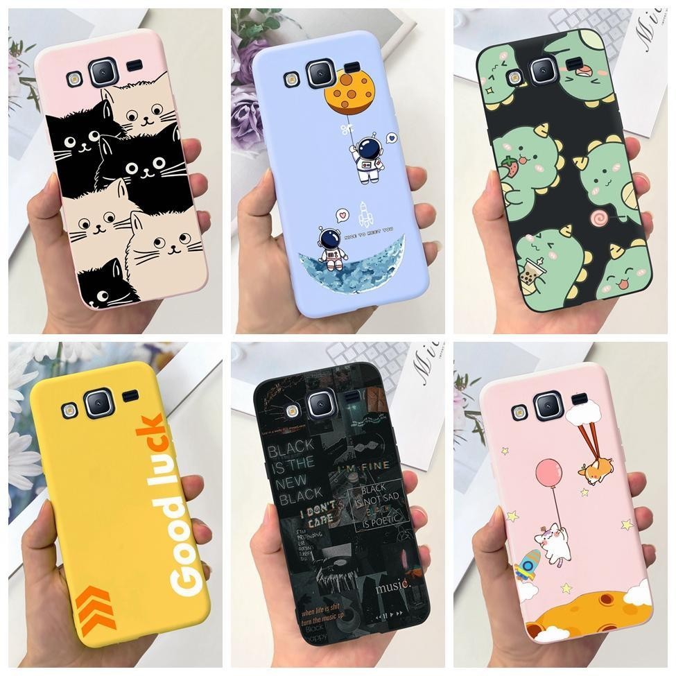 Para Samsung On7 2015 Estojo Moda Gato Fofo Astronauta Padrão De Silicone Macio À Prova De Choque Galaxy On7 Telefone