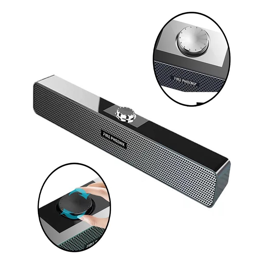 Caixa De Som Caixinha Soundbar Computador Notebook Usb P2 Pc Notebook Bk-a1