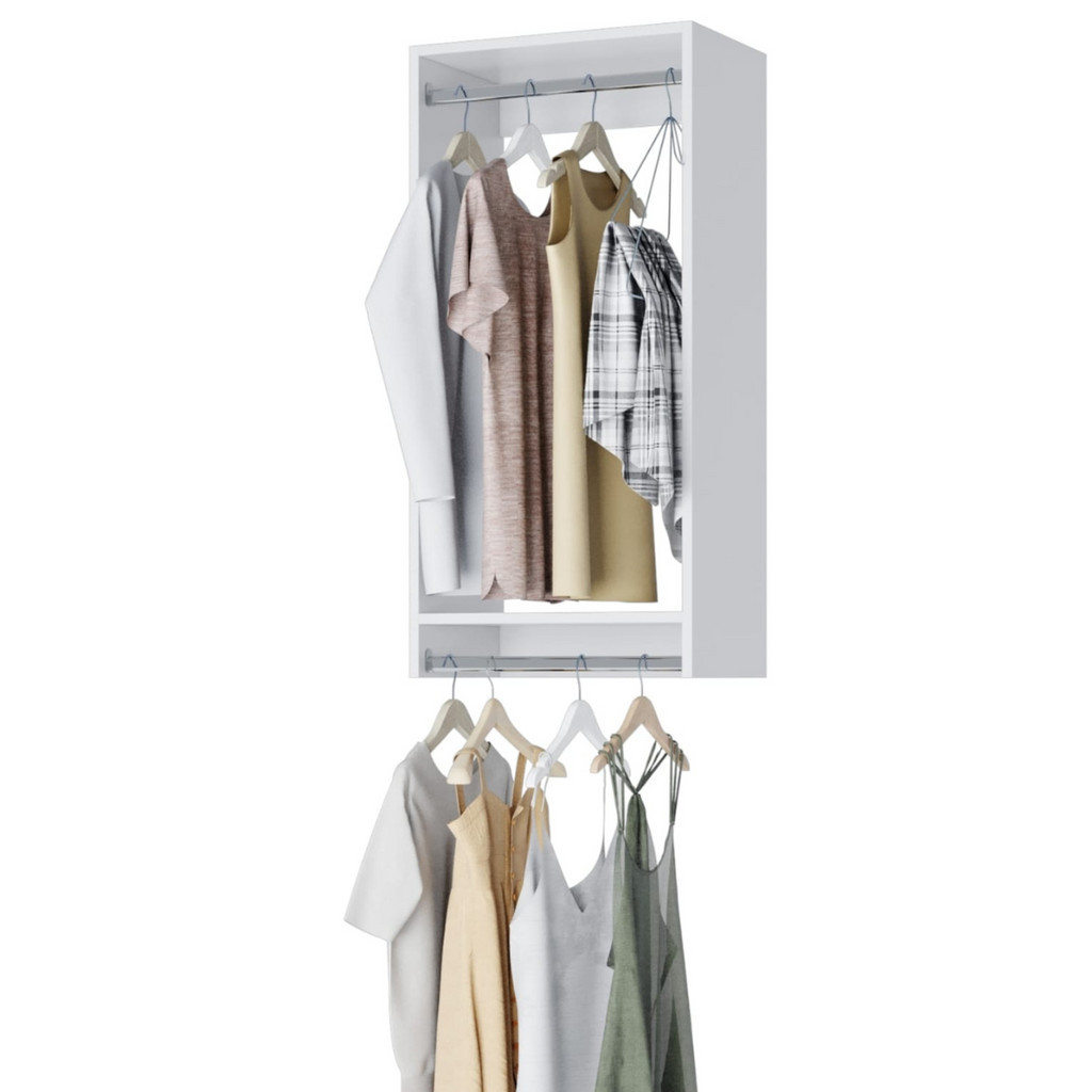 SUPORTE CABIDEIRO DE ROUPA 70CM COM 2 SUPORTE ARARA RETRO