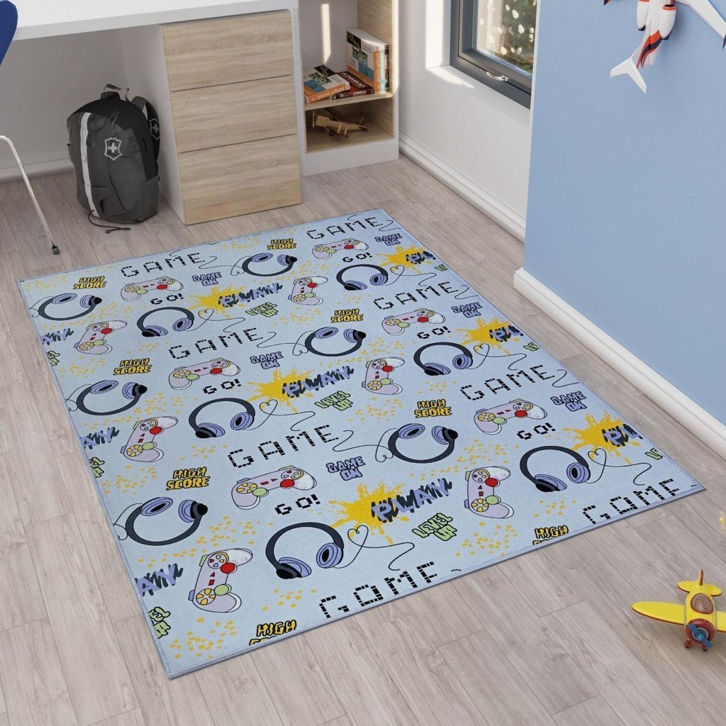 Tapete Infantil Antiderrapante Game 1,40m x 1,00m | Estampado e Macio em Oferta na Shopee