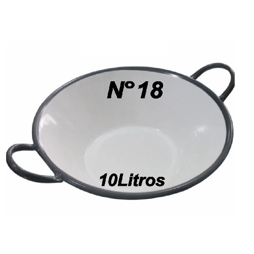 TACHO ESMALTADO PARA FRITURA N°18 10L SUZAN
