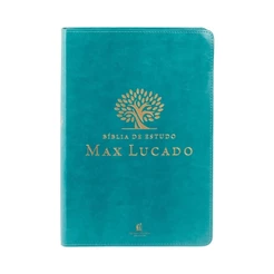 Bíblia de Estudo Max Lucado | NVI | Leitura Perfeita | Capa Luxo Verde