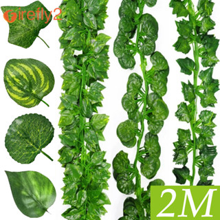 2M Folha de Hera Verde Artificial para Decoração de Parede Exterior e Festa em Casa em Oferta na Shopee