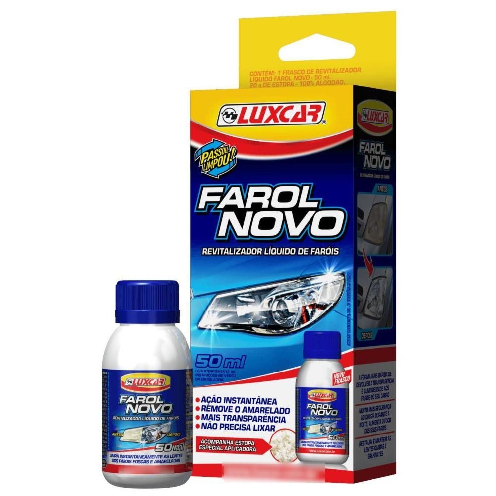 Revitalizador Líquido De Farol - Farol Novo Luxcar 50ml