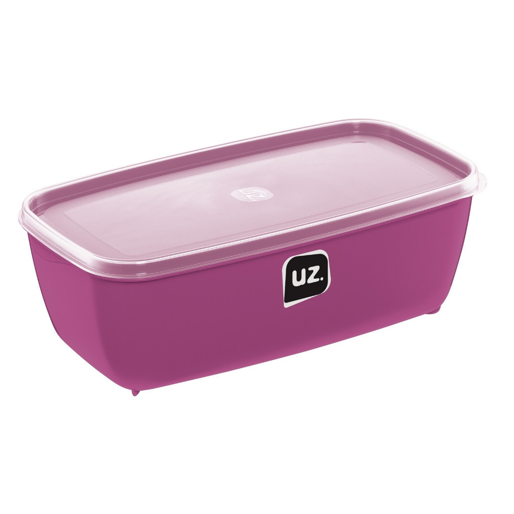 Pote Organizador Multiuso Empilhável 3L Premium Retangular Armazenar Servir Geladeira UZ226 - Cores