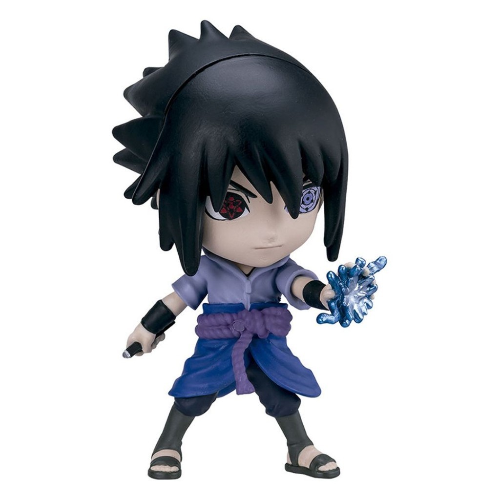 Naruto Bandai Boneco Chibi Master Sasuke Uchiha Colecionavel Figura De Ação Action Figure