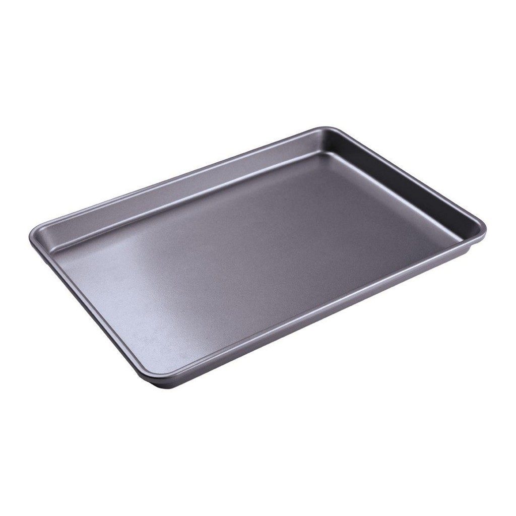 Forma Aço Carbono para Culinária Retangular Cinza Cromus Allonsy 45,4x32,7x2,5cm  Fundo Fixo com 1un em Oferta na Shopee