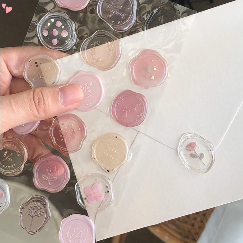 Adesivos Para Convites De Casamento De Natal De Cera Âmbar , 18 Pcs Envelope Temático Floral Selos em Oferta na Shopee